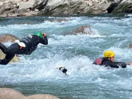 Teesta Rangeet Rescue Centre volunteers get trained in Nepal by the experts of the US-based International Technical Rescue Association. The Telegraph.